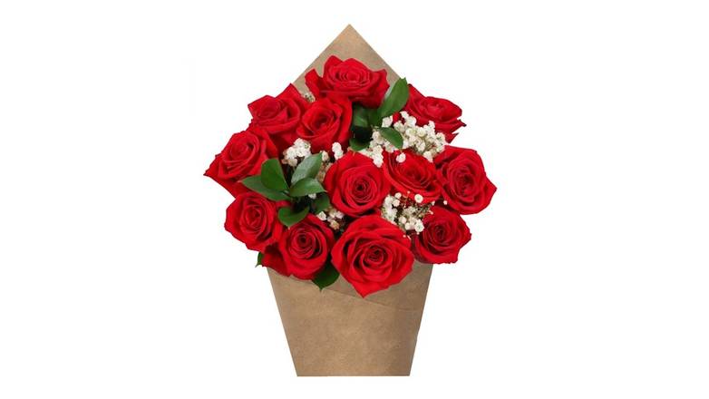 Mom's Dozen Rose Bouquet -  Red