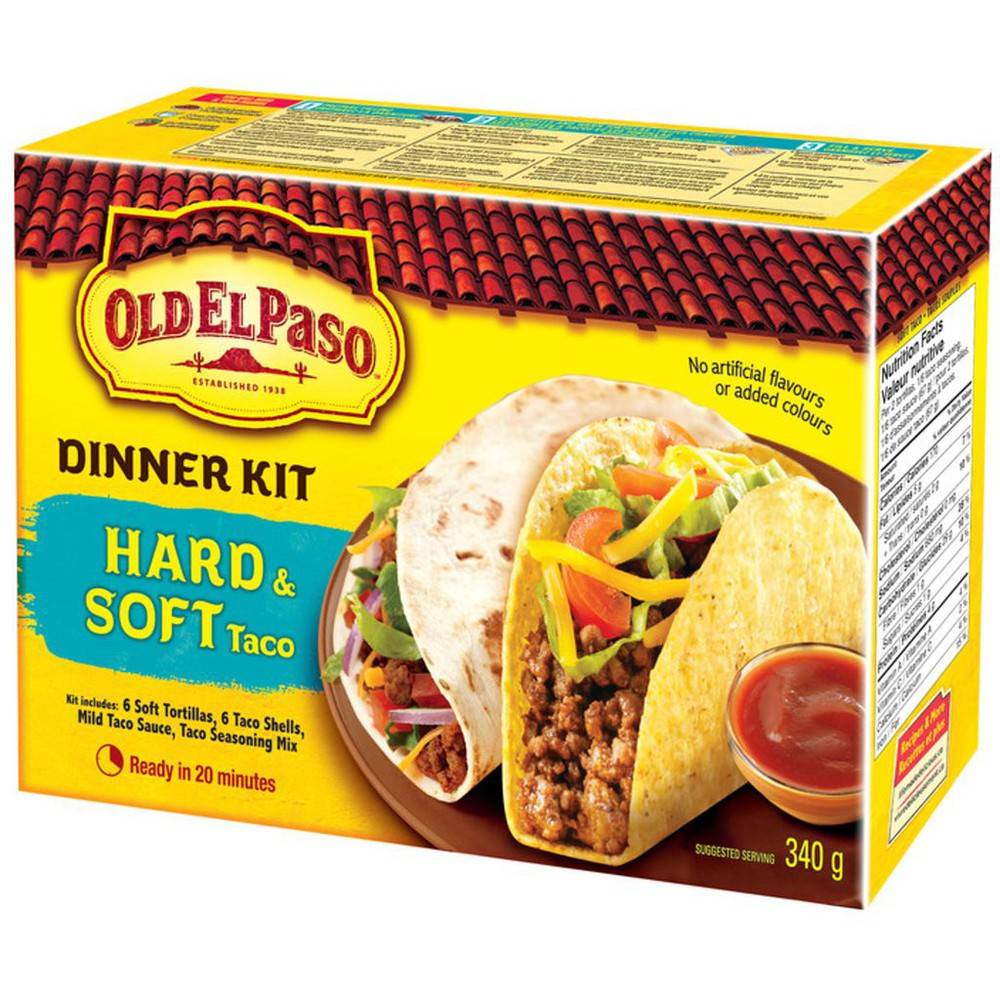 Old El Paso Hard & Soft Taco Dinner Kit (340 g)