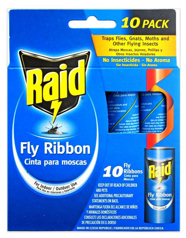 Raid Fly Ribbon Bug & Insect Catcher - 10 pk (10 Units)