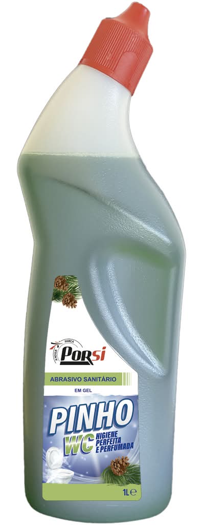 PorSi - Abrasivo sanitário gel pinho, 1 litro