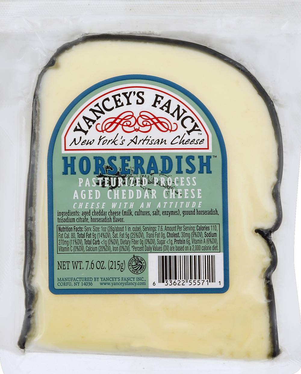 Yancey's Fancy Horseradish Aged Cheddar Cheese (7.6 oz)