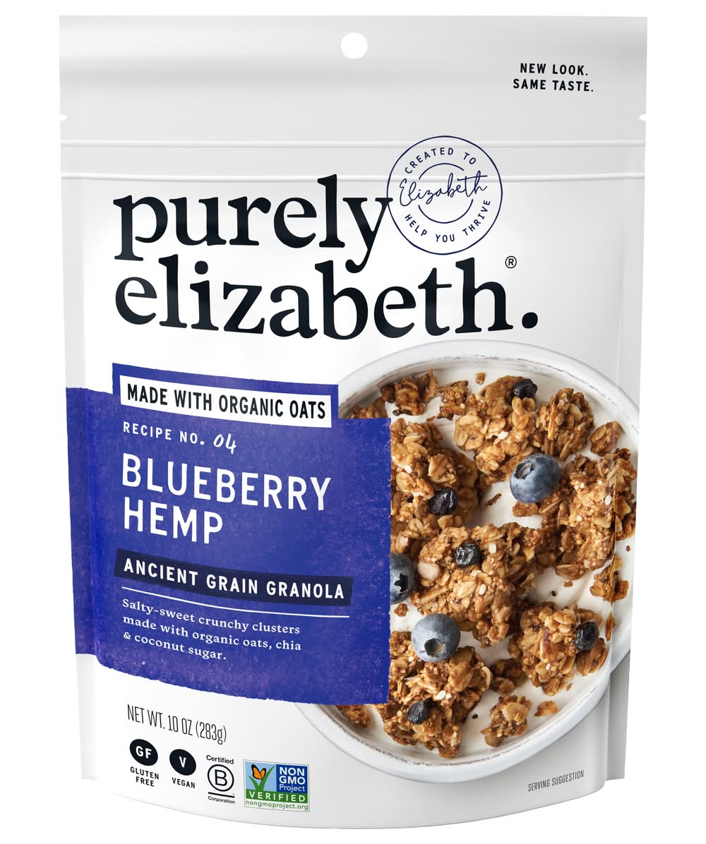 Purely Elizabeth Hemp Grain Granola, Blueberry (10 oz)