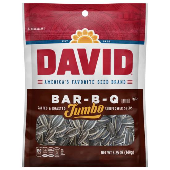 DAVIDS Roasted & Salted BBQ Jumbo Sunflower Seeds 5.25oz
