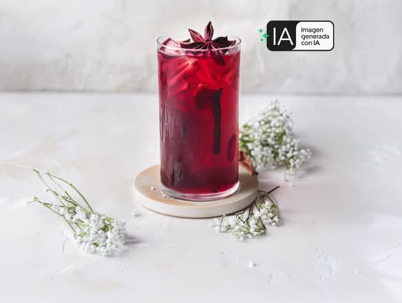 Limonada con Flor de Jamaica 12 oz