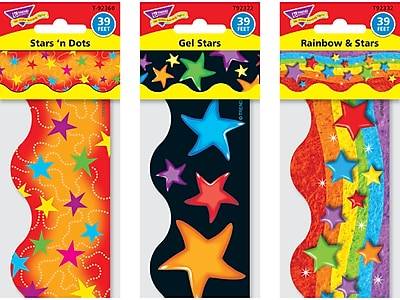 TREND Enterprises, Inc. Terrific Trimmers 39 x 2.25 Borders, Stars 12/Pack (T09211)