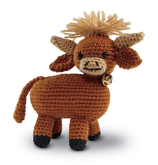 Loops & Threads Highland Cow Amigurumi Crochet Kit (10 ct)