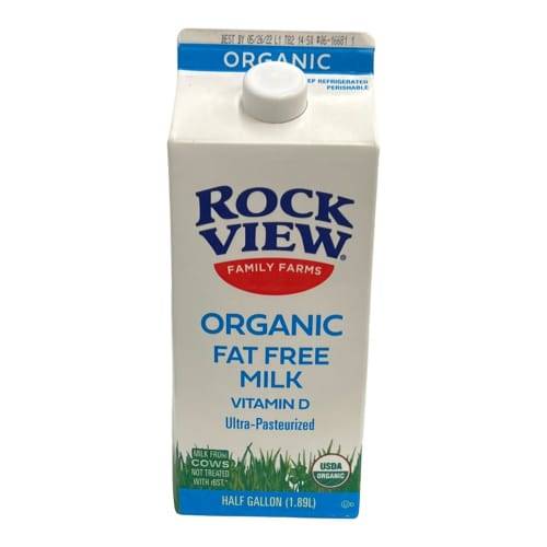 Rockview Organic Fat Free Milk (1.89 L)