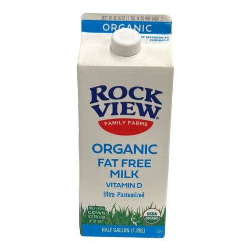 Rockview Organic Fat Free Milk (1/5 gal)