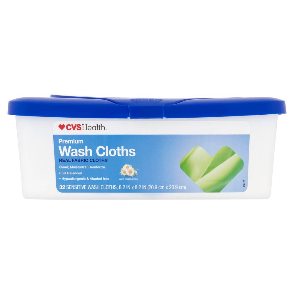 Cvs Health Premium Wash Cloths, 32 Ct