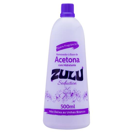 Zulu removedor de esmalte à base de acetona com hidratante (500 ml)