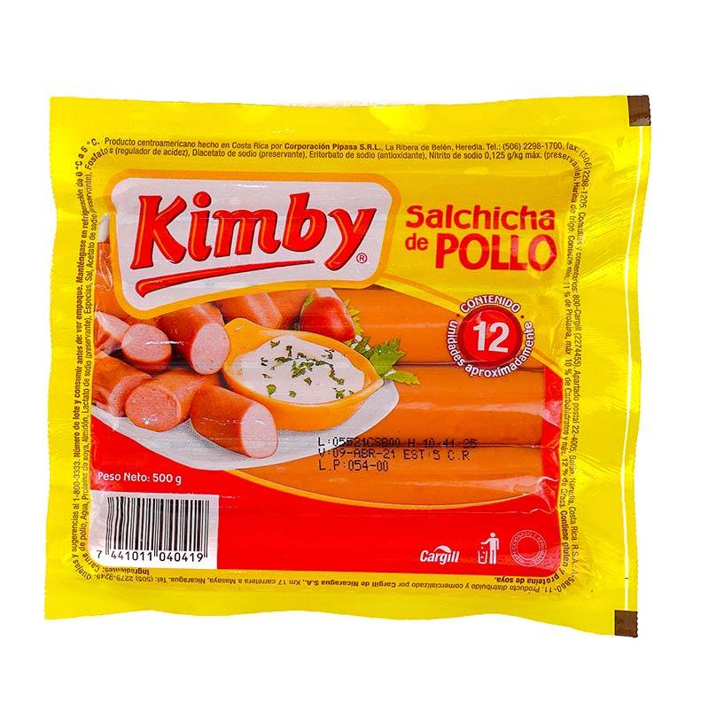Kimby salchicha de pollo (500 g)
