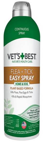 Vet's Best Flea & Tick Easy Spray For Home and Dog (14 oz)