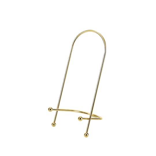 Golden Curved Wire Photo Easel By Studio Decor