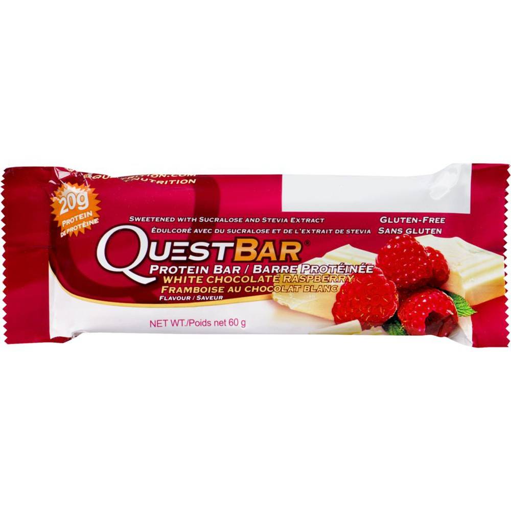 Questbar Protein Bar, White Chocolate Raspberry (60 g)