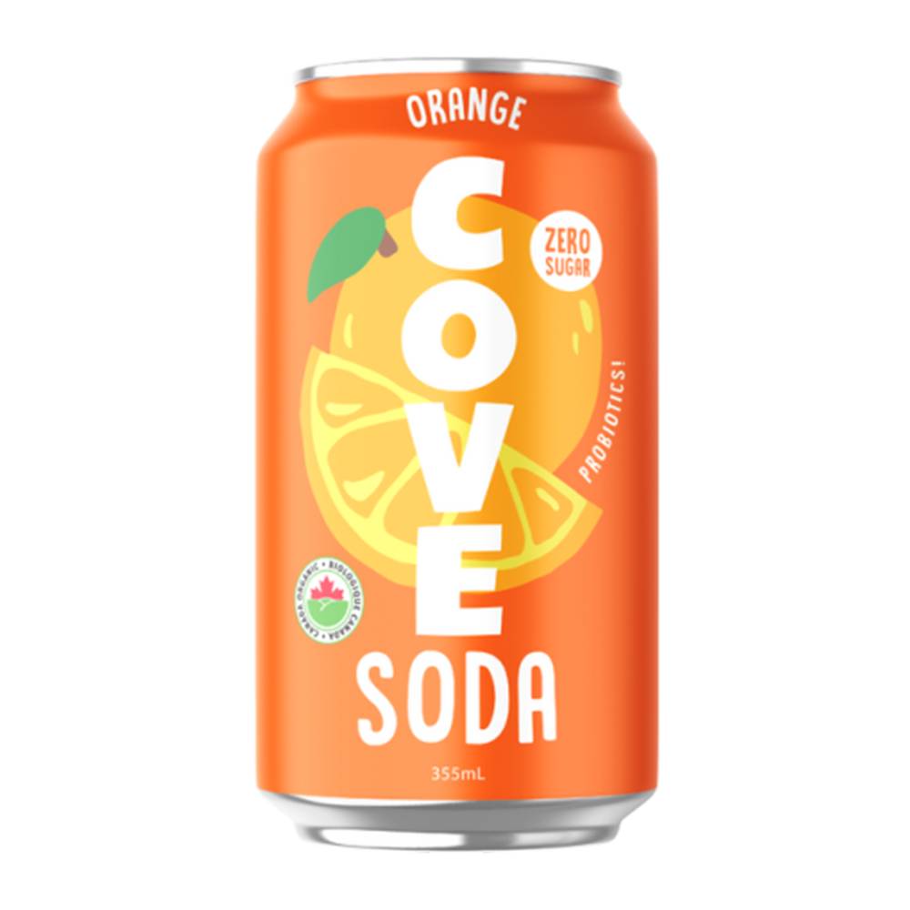 Cove Orange Zero Sugar Gut Healthy Soda (355 ml)