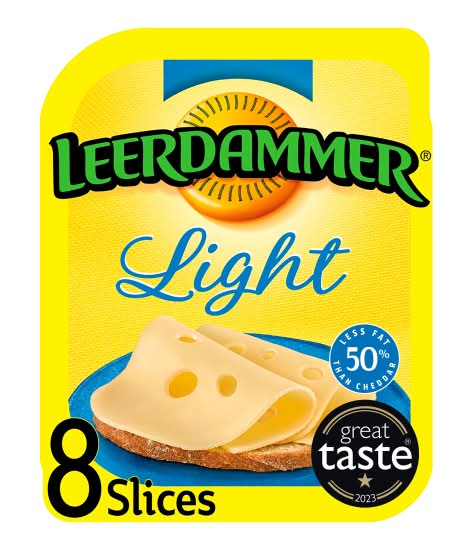 Leerdammer Light Cheese Slices (8 pack)