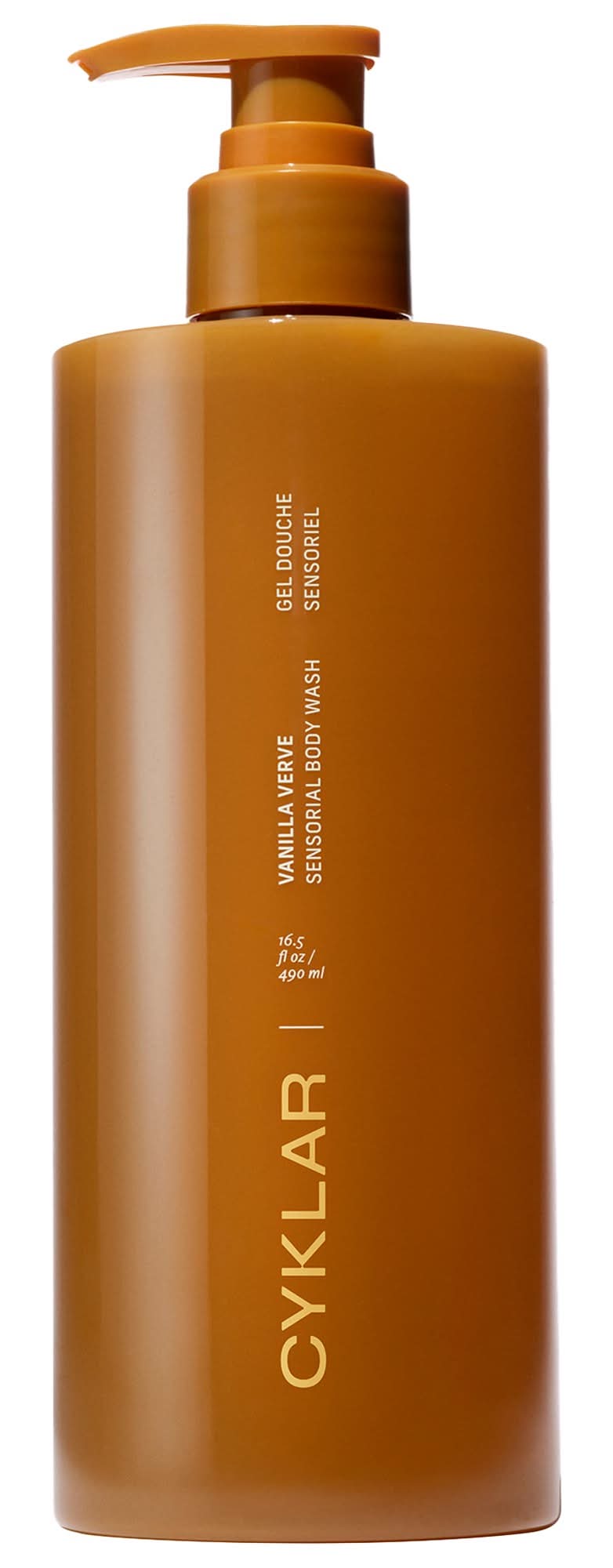 Cyklar Vanilla Verve Sensorial Body Wash for Moisture Barrier 16.5 fl oz/490 mL