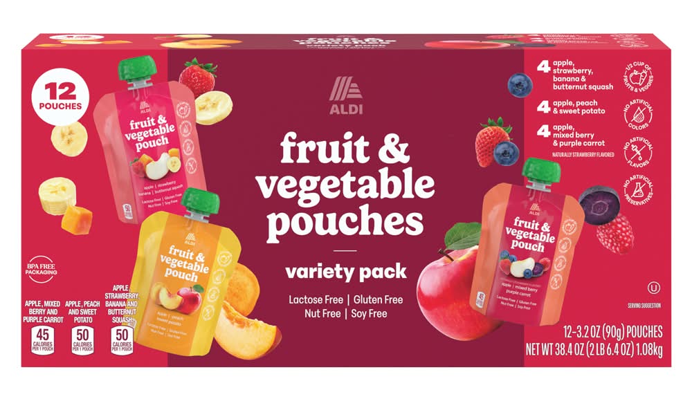 Aldi Fruit & Vegetable Pouches