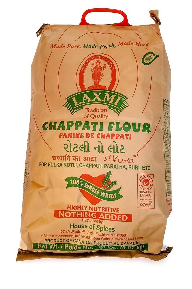 Laxmi Whole Wheat Chapati Flour (20.01 lbs)