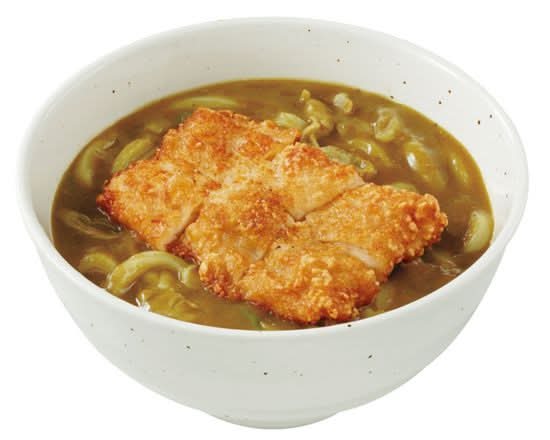 パリパリチキンカレーうどん Curry udon with Lightly crisped chicken