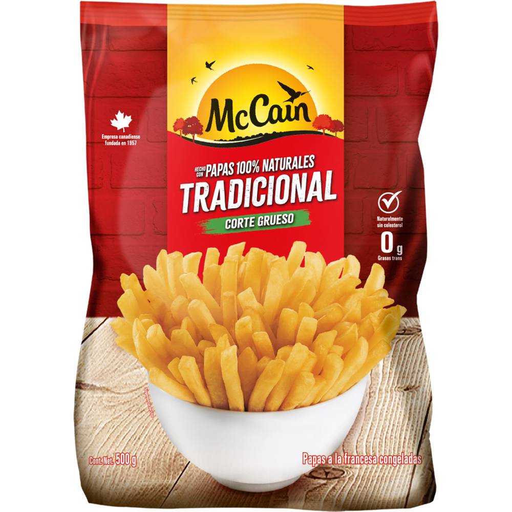 Mccain papas congeladas corte grueso (500 g)