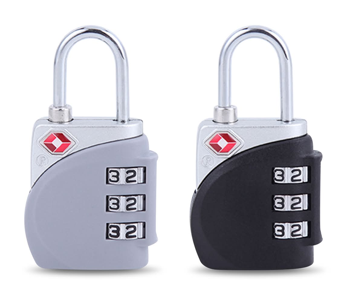 Travel Time · Candado de combinación, negro-gris