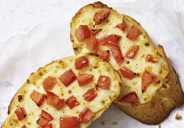 Pains à l'ail Mozzarella et Tomates Fraîches x2