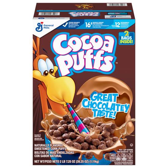 Cocoa Puffs Chocolate Frosted Corn Cereal (2 ct)