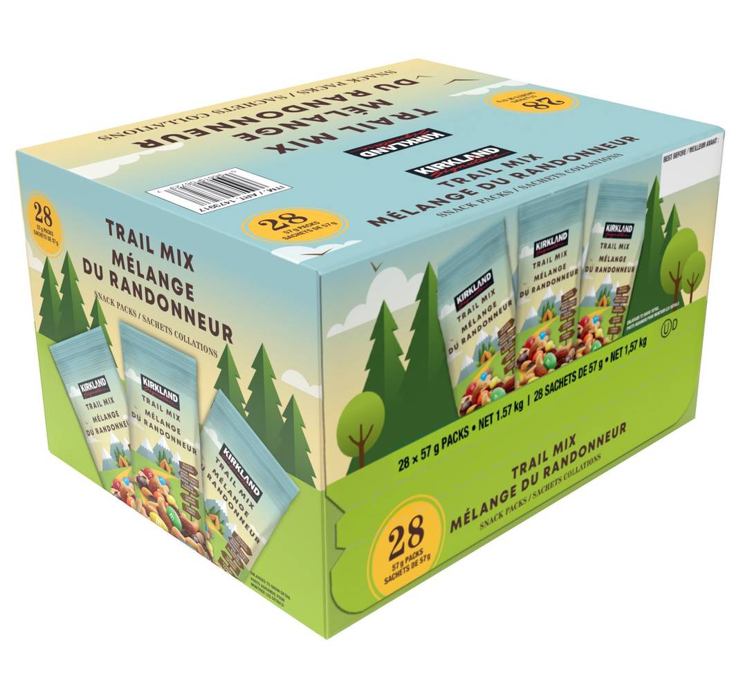 Kirkland Signature - Mélange Du Randonneur Collations En Sachets, 28 × 57 G / Kirkland Signature Trail Mix Snack Packs, 28 × 57 G
