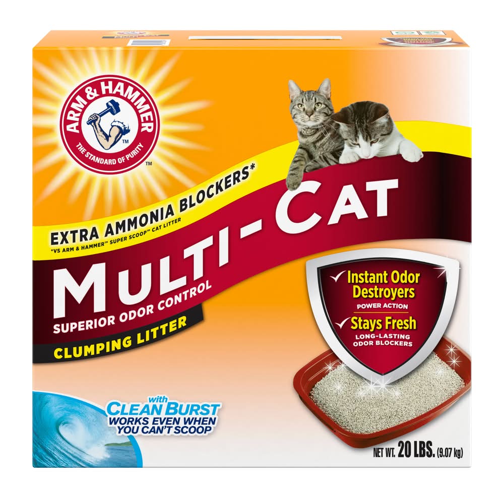 Arm & Hammer Multi Cat Clumping Litter (20 lbs)