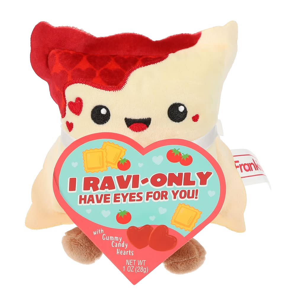 I Ravi-Only Have Eyes For You! Plush With Gummy Candy Hearts 1oz