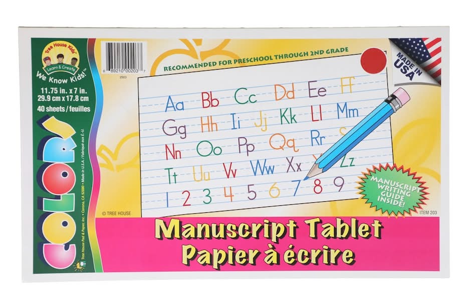 Manuscript Tablet Paper, 11.75x7 in