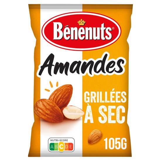 Amandes grillées à sec - bénénuts - 105g
