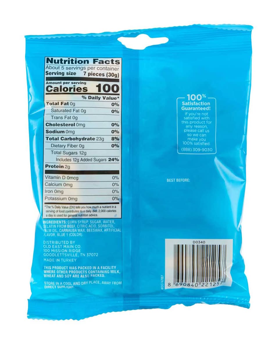 Sweet Smiles Blue Gummi Sharks 6 Oz