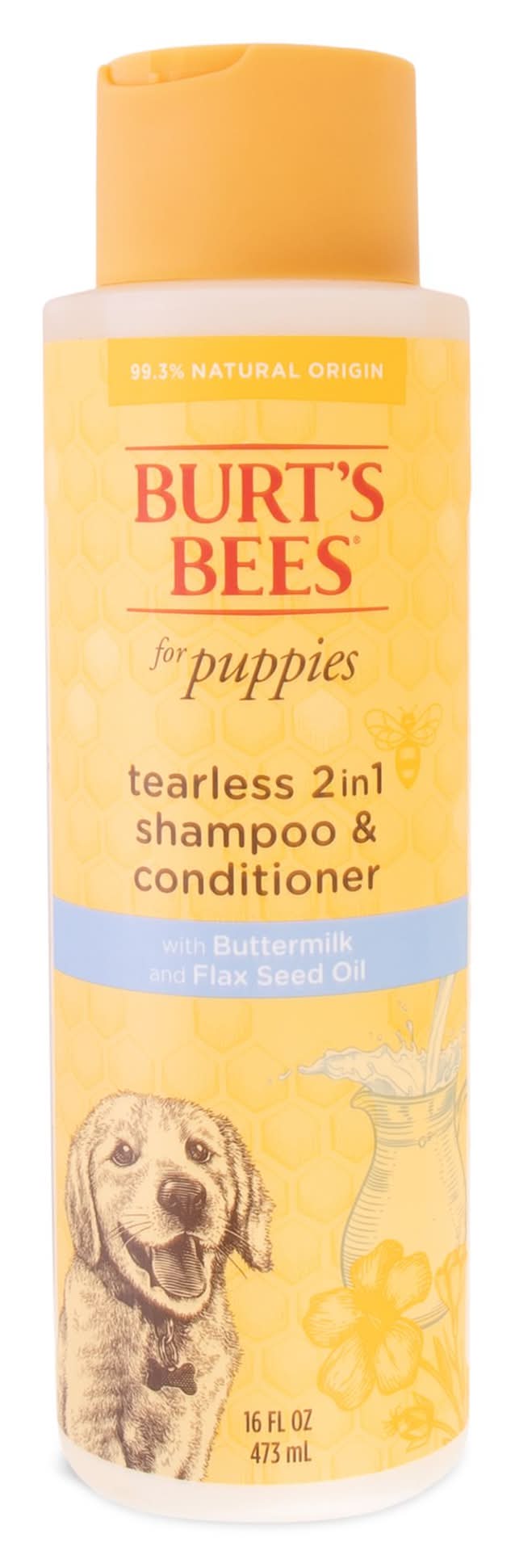 Burt's Bees® 2-in-1 Tearless Puppy Shampoo & Conditioner - Buttermilk & Flax Seed Oil 16 oz (Color: Assorted, Size: 16 Fl Oz)