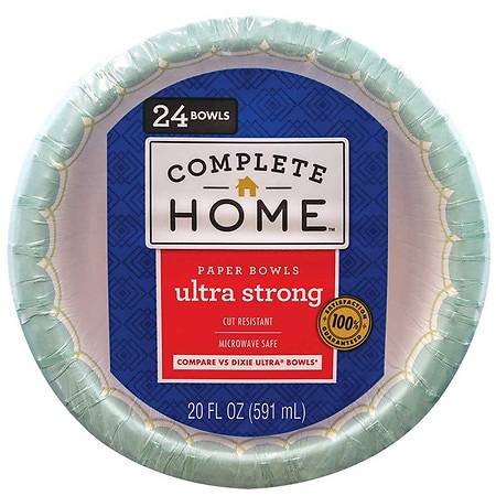 Complete Home Ultra Strong Paper Bowls