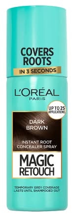 L'Oréal Dark Brown, Magic Retouch Temporary Instant Grey Root Concealer Spray (75ml)