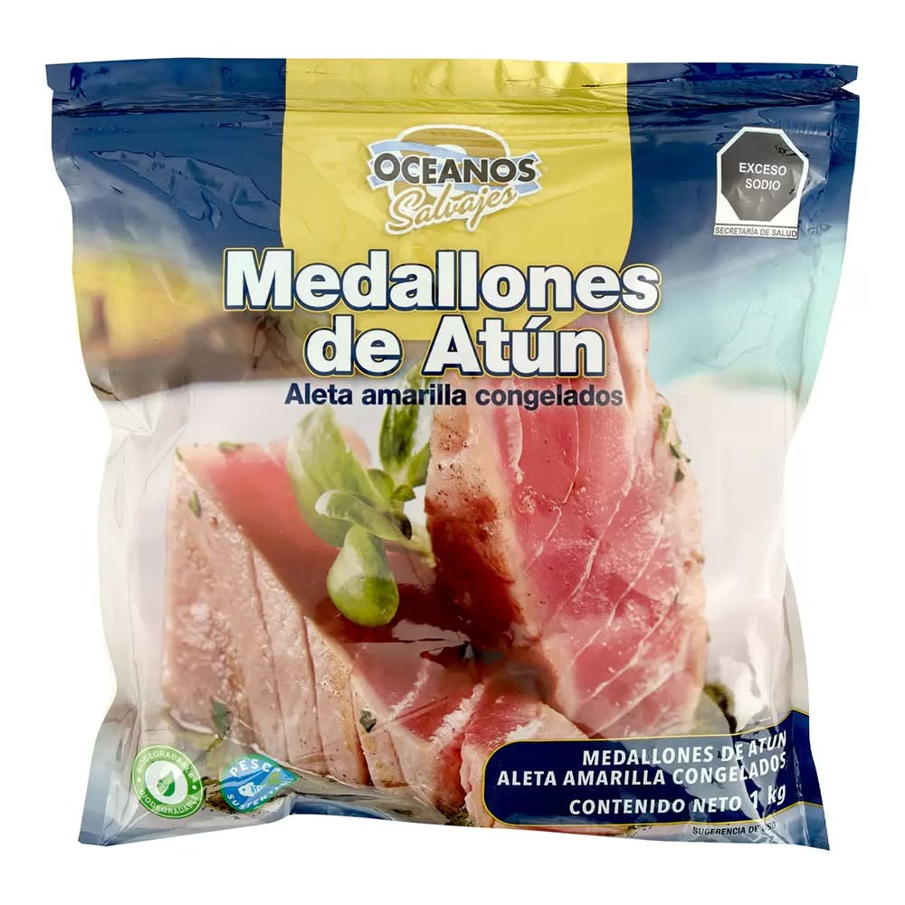 Océanos Salvajes · Medallones de atún congelados (1 kg)