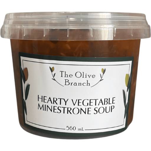 The Olive Branch Hearty Vegetable Minestrone Soup 560mL
