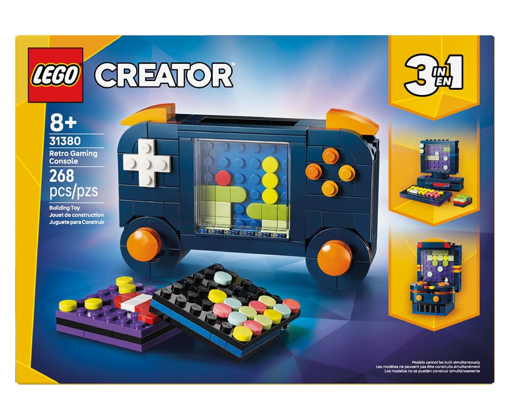 LEGO Creator 3 in 1 Retro Gaming Console Toy Set 8+ Years (268 ct)