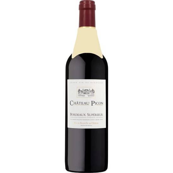 Château Picon - Vin rouge bordeaux supérieur domestique (750ml)