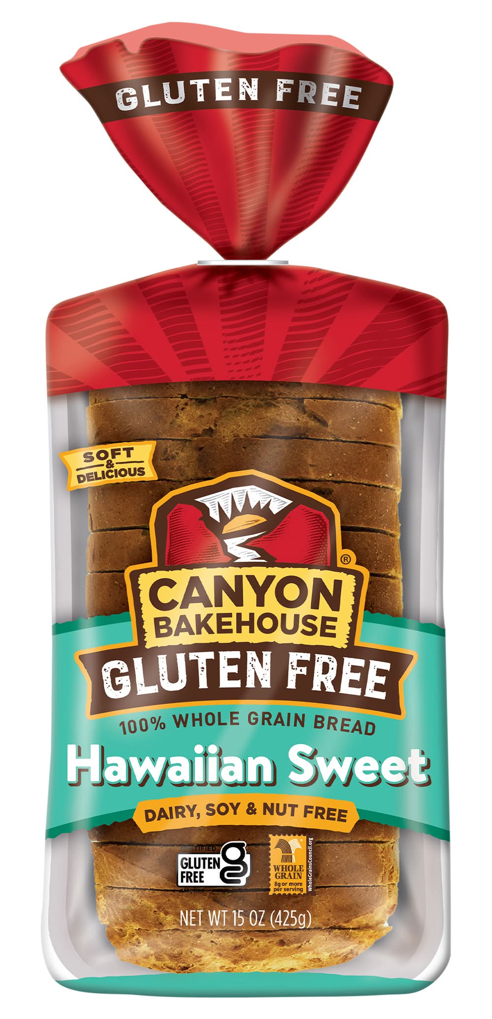 Canyon Bakehouse 100% Whole Grain Hawaiian Sweet Bread (15 oz)