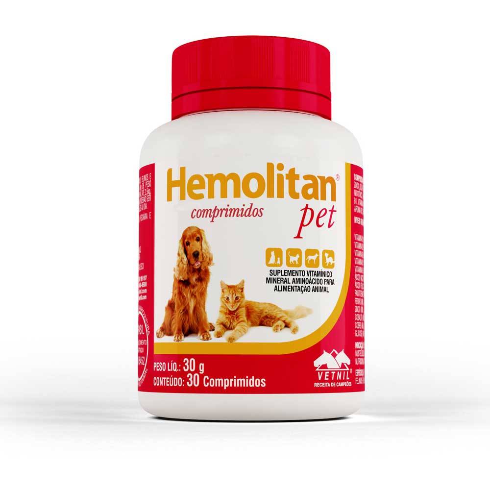 Vetnil suplemento hemolitan pet (30 comprimidos)