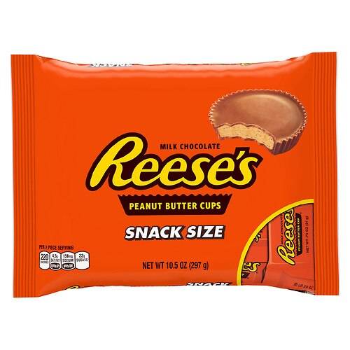 Order REESE''S PEANUT BUTTERCUP SNACK SIZE 10.5OZ food online from Walgreens store, Roswell on bringmethat.com