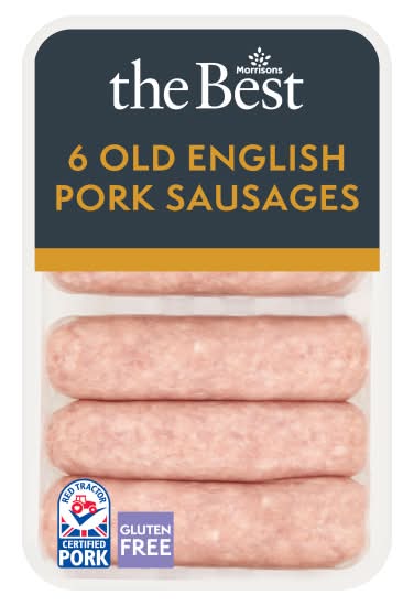 Morrisons The Best Gluten Free Old English Sausages (6 pack)