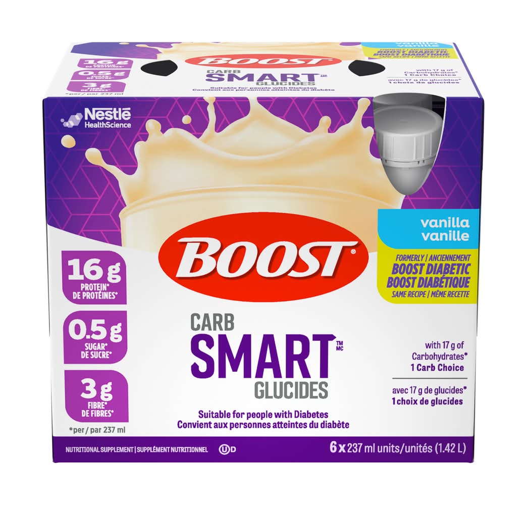 Boost Diabetic Vanilla Nutritional Supplement Drink (6 x 237 ml)