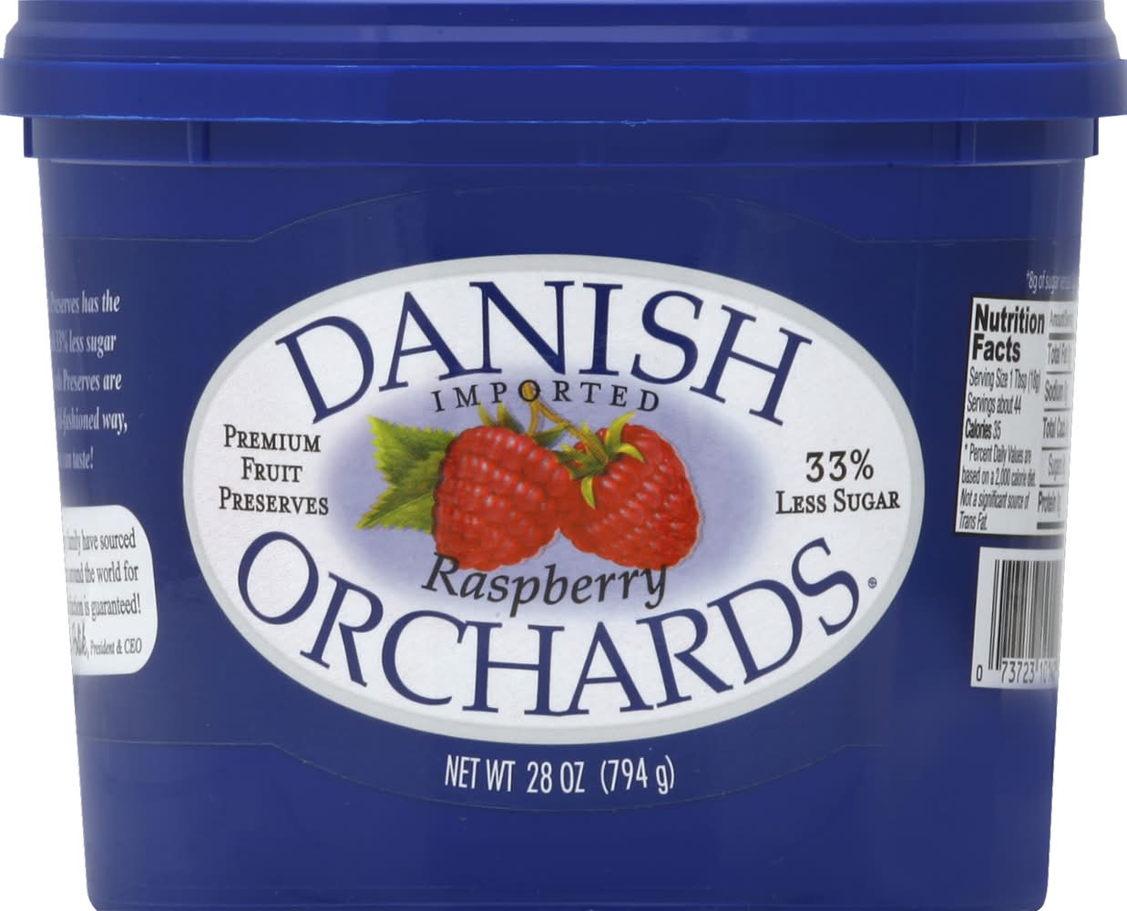 Danish Orchards Raspberry Fruit Preserves (28 oz)