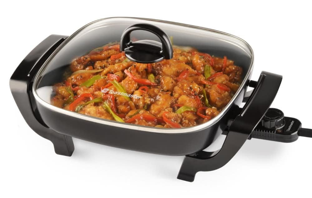 Toastmaster Non-Stick Electric Skillet, 12 in, Black