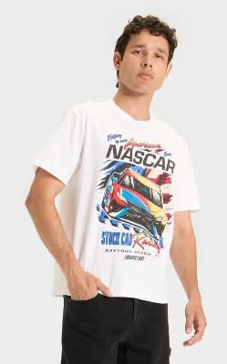 Men's Nascar Graphic T-Shirt - Original Use™ White L