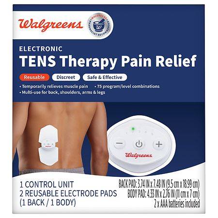 Walgreens Electronic Tens Therapy Pain Relief Unit With 2 Pads